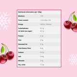 Cerises lyophilisées 100g - Cerises amères lyophilisées - Fruits secs lyophilisés - Cerises amères séchées tranchées - Parfait pour la pâtisserie, la décoration, le muesli et les desserts Produits déshydratés Naty Shop