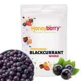 Cassis lyophilisés 250g - Fruits lyophilisés - Fruits secs lyophilisés - Cassis séchés pour pâtisserie, muesli, décoration gâteaux, desserts Produits déshydratés Naty Shop 250G