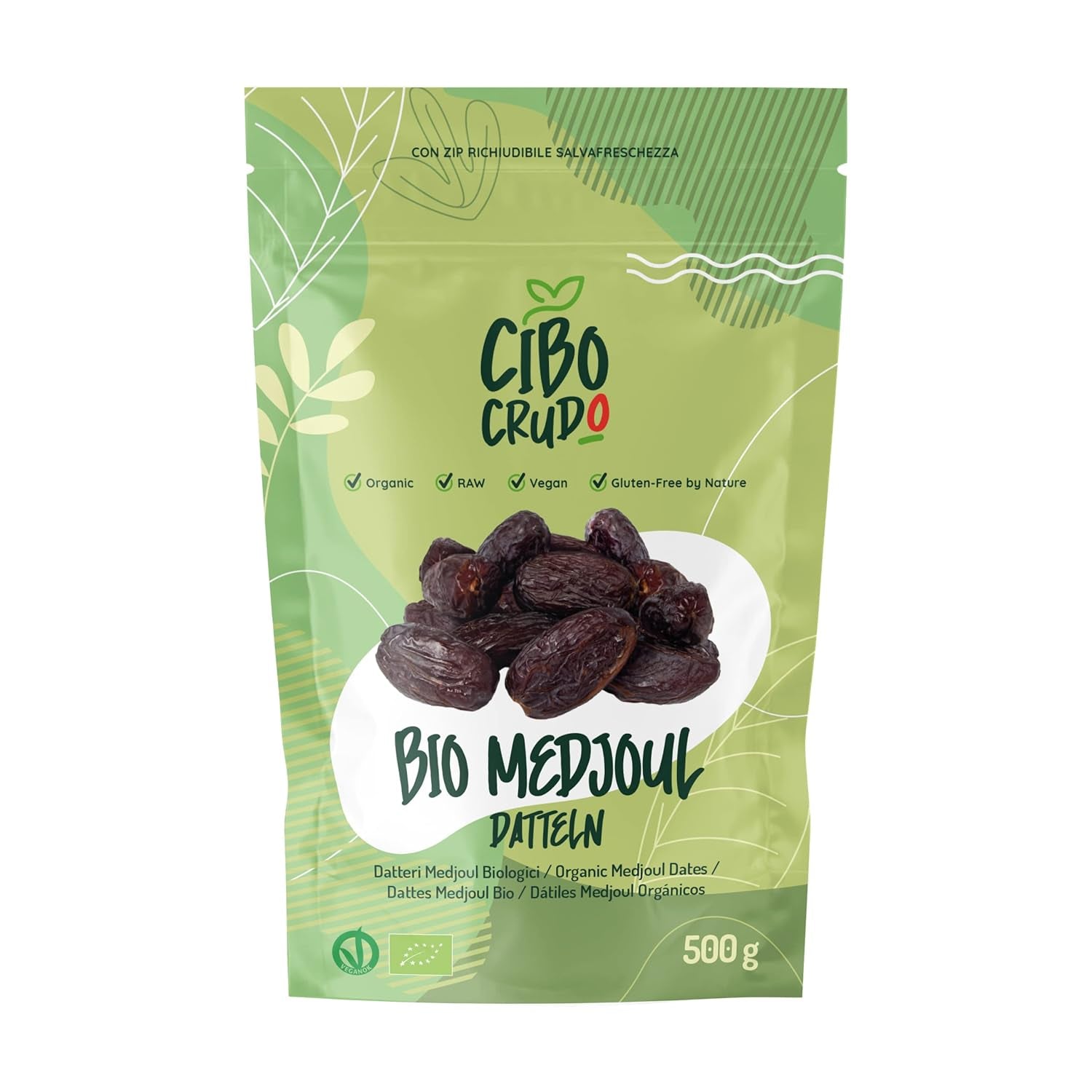 Dattes sans pépins Deglet Nour Bio - 500g. Dattes séchées Deglet Nour naturelles et biologiques. Dattes séchées. Produits déshydratés Naty Shop 500G Dattes Medjool