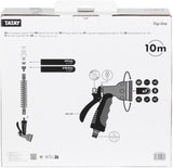 Kit de tuyaux spiralés TATAY 10 m avec accessoires en plastique avec protection UV, idéal pour les terrasses et petits jardins.