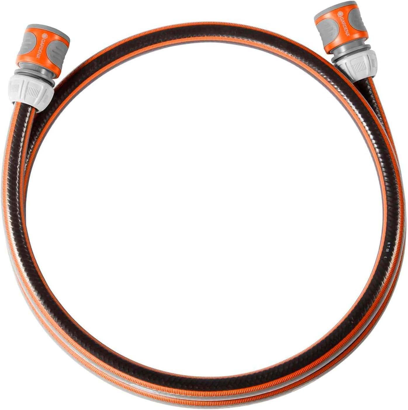 Kit de raccordement Gardena Classic 13 mm (1/2 pouce), 1,5 m : Adaptateur de tuyau pour raccorder un enrouleur de tuyau, tuyau avec composants du système, 22 bar (18011-20)