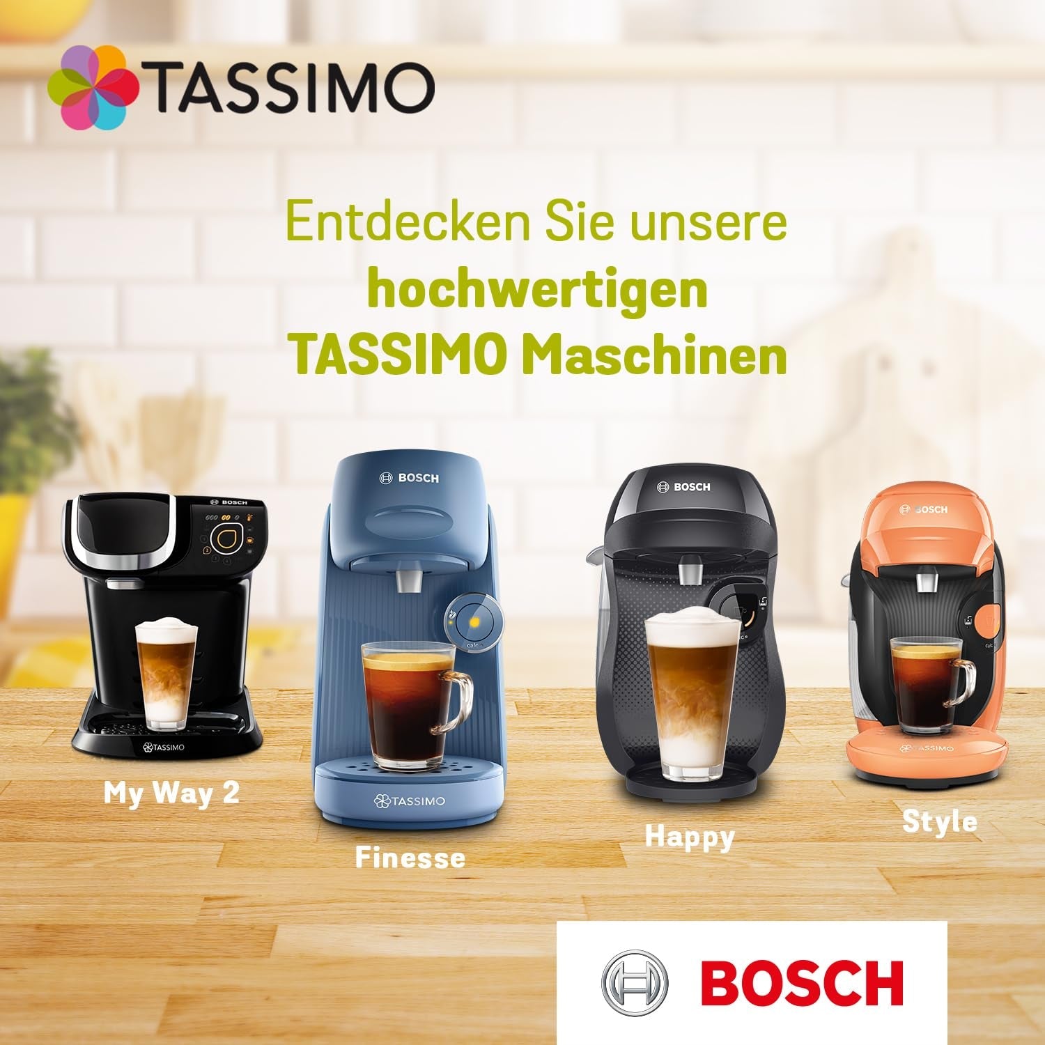 Tassimo Kapseln Jacobs Type Latte Macchiato Classico, 5 x 8 tampons, 40 Kaffeekapseln