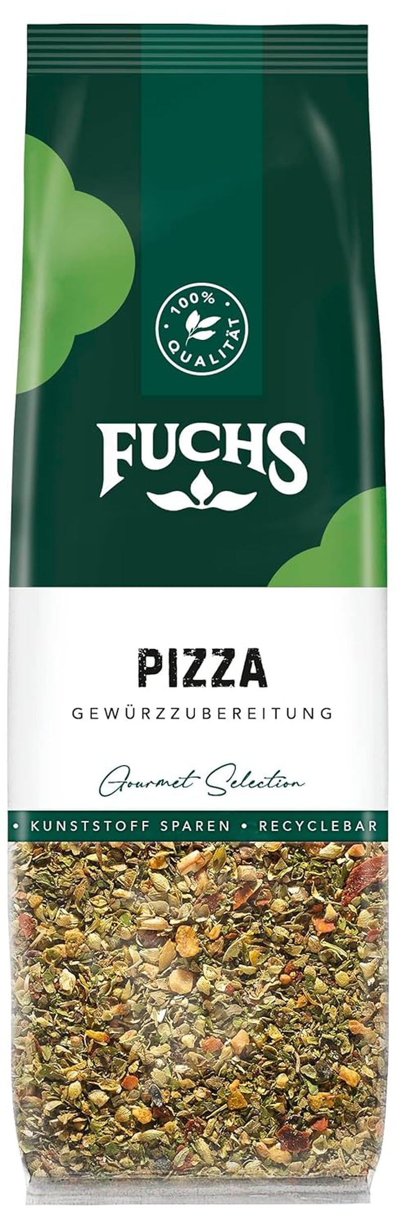 Fuchs Gewürze - Pizza Gewürzzubereitung en Nachfüllbeutel recyclable, Gewürzmischung mit Italianen Kräutern, idéal pour Bruschetta - 30 g