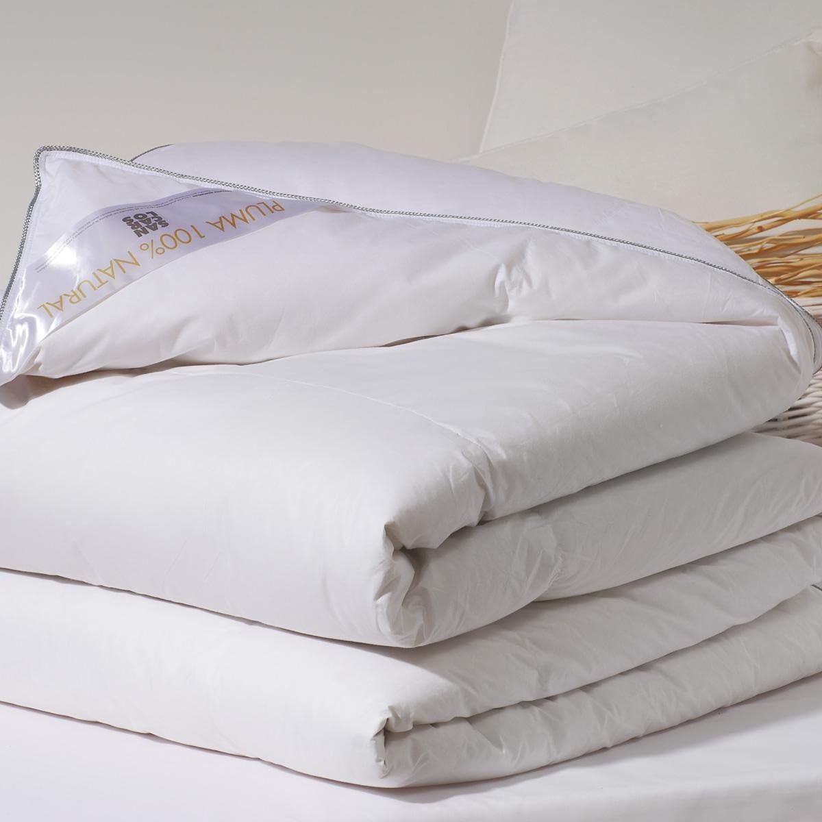 Platine, duvet d'oie, 300 G/M², 240 X 220 Cm, blanc (blanc) Couettes et couettes Naty Shop Bianco 260X240 Cm