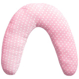 Coussin d'allaitement nouveau-né XL, housse 100% coton, amovible et lavable, garnissage polyester, motif étoiles Accessoires Alimentation et Allaitement Bebe Naty Shop Rose XL