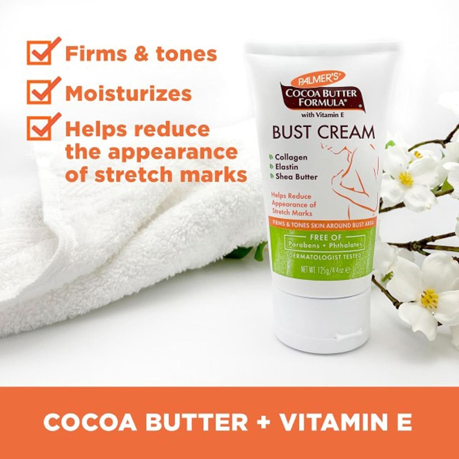 Palmer's Pregnancy Cocoa Butter, la crème pour restaurer le buste après l'accouchement Cosmétiques et Beauté Naty Shop