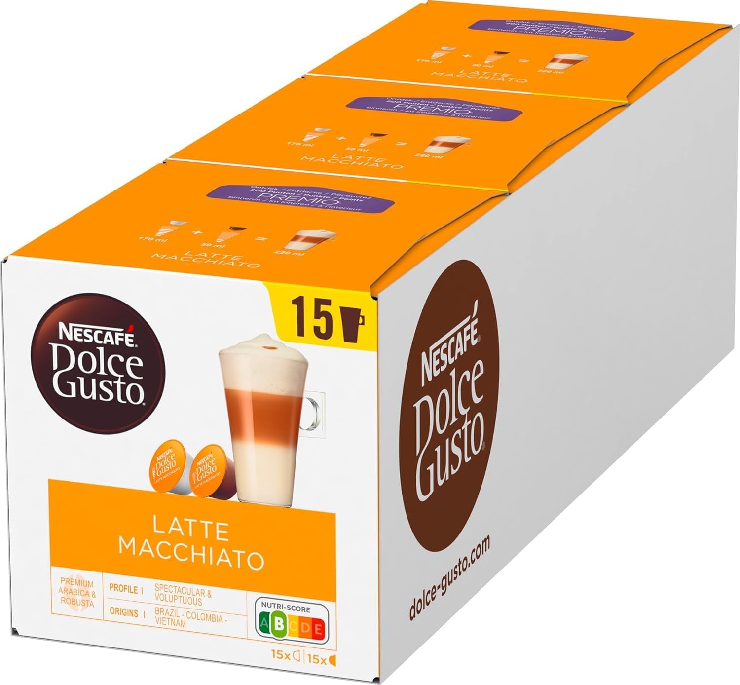 Machine à capsules NESCAFÉ DOLCE GUSTO Krups KP3405 Genio S Plus | Espresso Boost, pression de pompe de 15 bars | Réservoir d'eau de 0,8 L | 1500 watts | Couleur Rouge avec Latte Macchiato