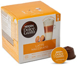 Latte Macchiato Vorratsbox 90 Kaffeekapseln (Espresso aromatique, 3-Schichten -Köstlichkeit aus feinem Milchschaum & Cappuccino
