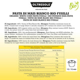 - Weiße Maisnudeln aus italienische Bio-Mais, sans gluten, Fusilli-Format - glutenfreie Nudeln, 100% Bio-Weißmehl, vegan, Packung mit 3 Packungen à 350 g