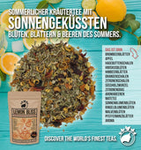 THÉ BLISS AU CITRON Original de Nananatura'S 85G | Tisane d'été fruitée et rafraîchissante | Comme thé froid, thé glacé ou chaud classique | Avec des fleurs, des feuilles et des baies mûries au soleil | Pas de sucre
