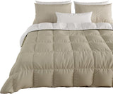 PETTI Artigiani Italiani - Couette d'hiver pour lit double, maxi, monochrome, double face, blanc, gris, 100% Made in Italy Couettes et couettes Naty Shop Marron Taille lit 120-130X200 : [Couette 220 X 260 Cm]