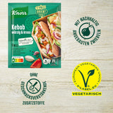Knorr Fix Kebab pour un würzig et des krosses Hähnchen Gericht sans geschmacksverstärkende Zusatzstoffe 3 Portionen
