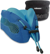 Cabeau Cool Oreiller de voyage longue distance – Evolution Cool – Mousse à mémoire de forme avec aérations – Compact avec étui de transport (Rouge)