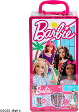 Theo Klein - 5801 - Armoire Barbie avec tringles à vêtements et compartiments, jouet à partir de 3 ans, accessoires inclus, multicolore