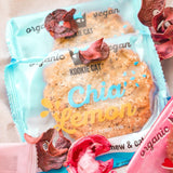 Chia et Citron - Biscuits végétaliens emballés individuellement, sans gluten, sans soja, biologiques, noix de cajou et avoine - 12 x 50 g Multipack