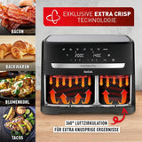 Friteuse à air chaud Tefal Dual Easy Fry avec deux chambres, capacité 5,2/3,1 litres, deux tiroirs indépendants, 7 programmes Électroménager Naty Shop