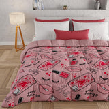 PETTI Artigiani Italiani - Couette d'hiver, Couette d'hiver, Couette simple, Double face, Impression monochrome et numérique, microfibre 100% hypoallergénique, Fabriqué en Italie