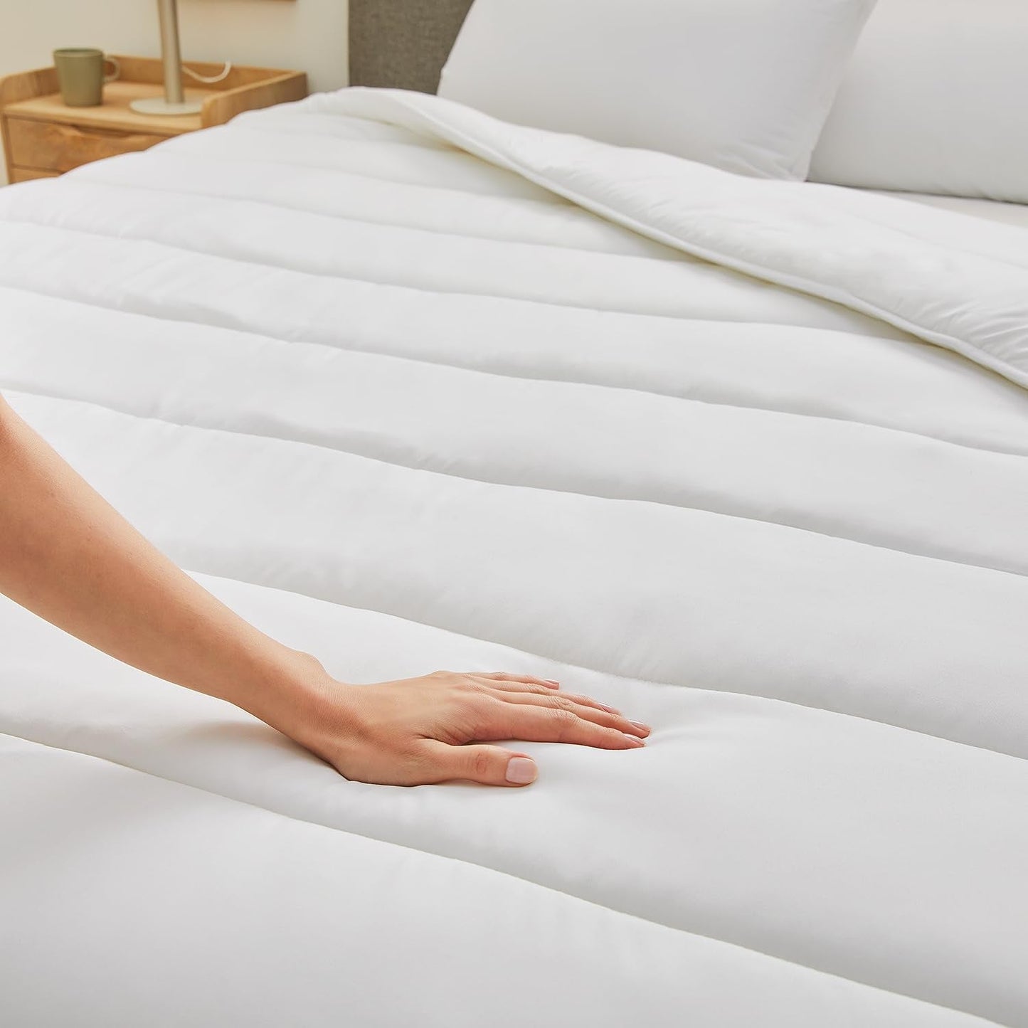 Pikolin Home - Drap personnalisable 100% coton, respirant, durable et résistant Couettes et couettes Naty Shop
