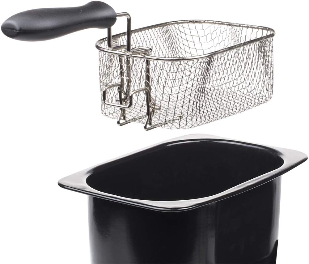Friteuse Tristar en acier inoxydable - Avec une capacité de 2 litres, fonction zone froide et thermostat réglable jusqu'à 190°C, FR-6919, argent Électroménager Naty Shop