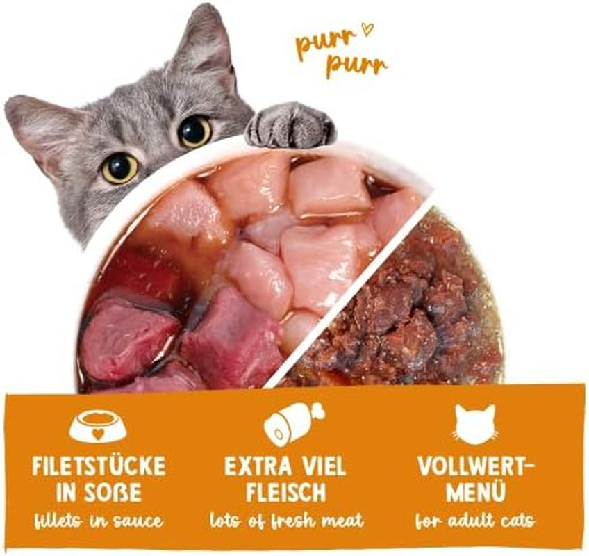 Sanabelle Gourmet Nourriture humide en pot avec oie et poulet | 6x380g | 2,28 kg