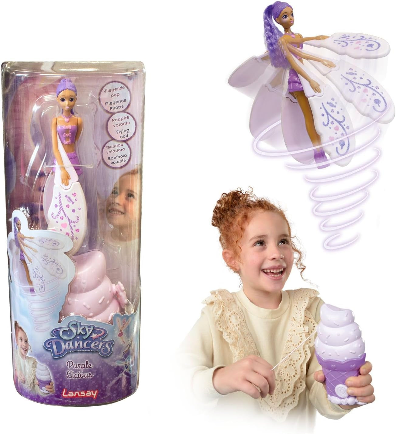 Sky Dancers - Purplelicious - Lansay, 30002, Non applicable