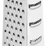 Éplucheur Naty Shop râpe à fromage carrée robuste en acier inoxydable avec base antidérapante