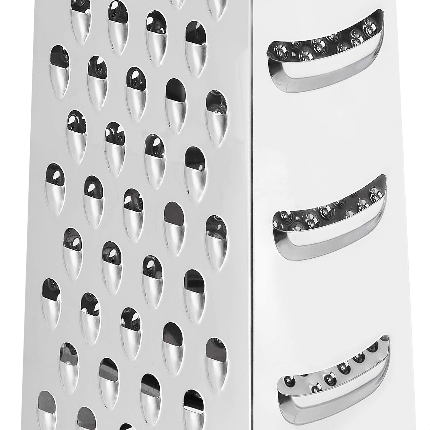 Éplucheur Naty Shop râpe à fromage carrée robuste en acier inoxydable avec base antidérapante