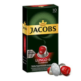 Jacobs Kapseln Lungo Intenso, Intensität 8 & Kapseln Lungo Classico, Intensität 6, 100 capsules de café compatibles Nespresso®*, 10er Pack, 10 x 10 Getränke