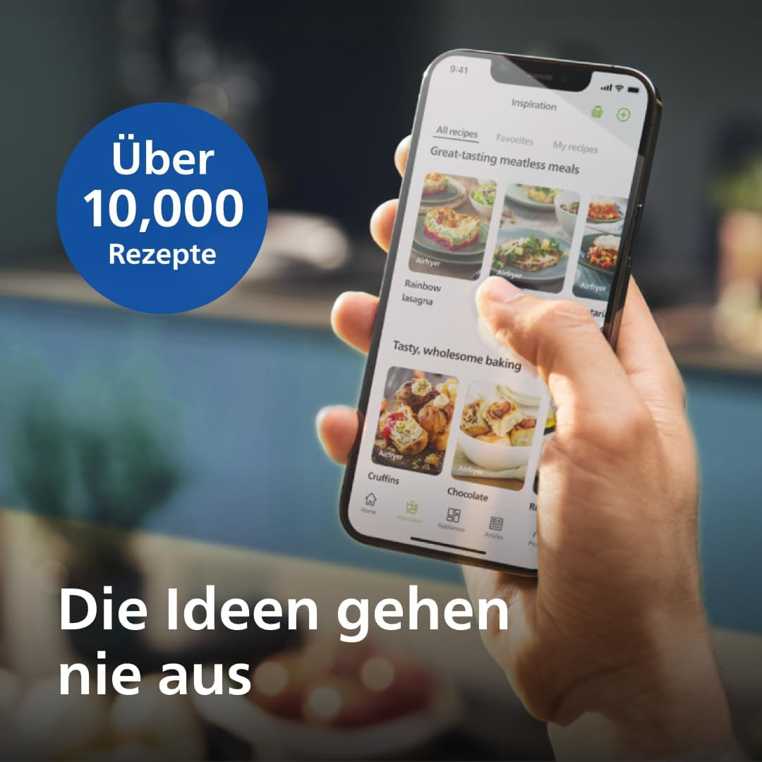 Philips 3000Er Airfryer XL - Technologie Rapid Air, friture avec jusqu'à 90 % de graisse en moins, capacité 1,2 kg, 6,2 litres, écran tactile Électroménager Naty Shop