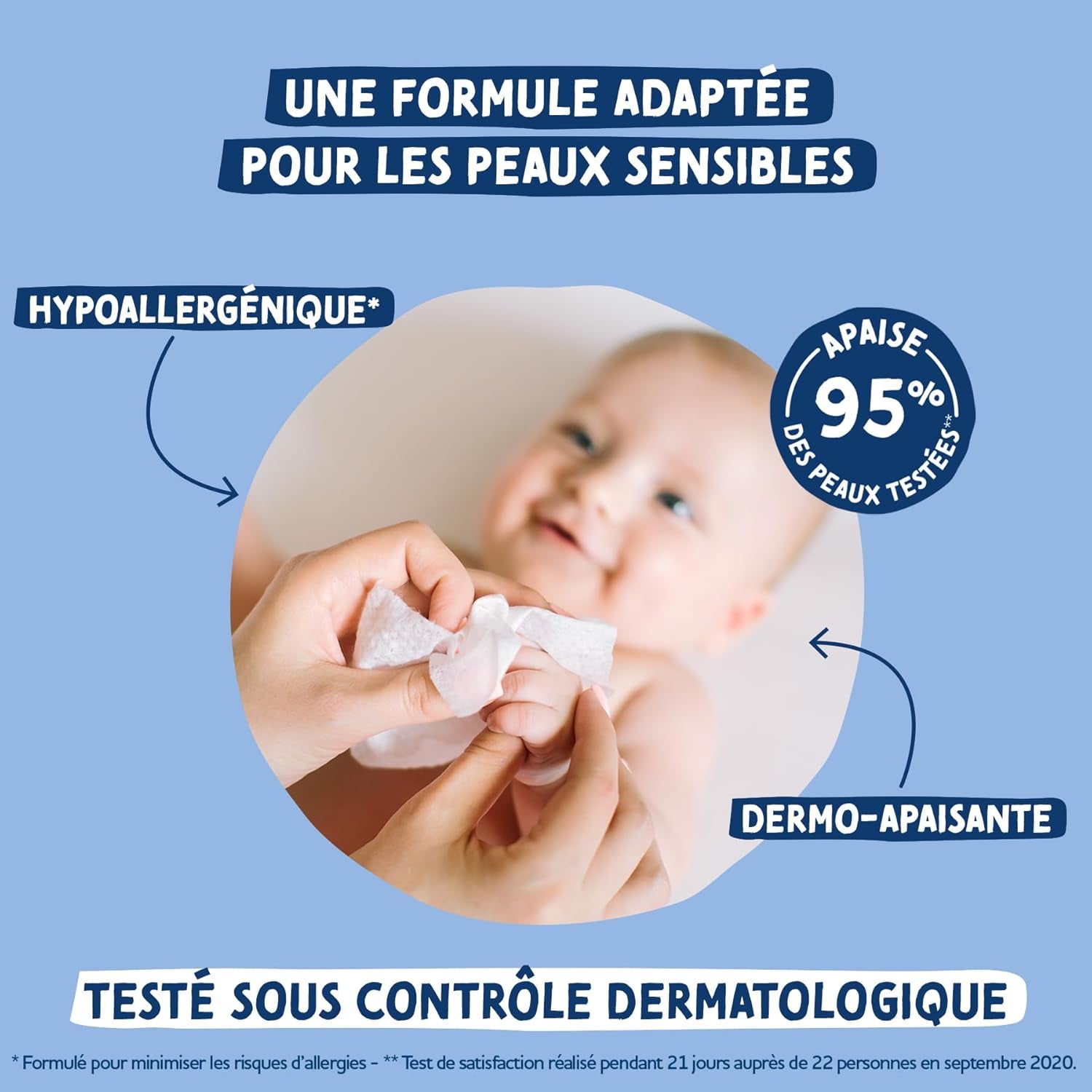 Paquet de 8 paquets de lingettes nettoyantes compostables à l'eau, 50 unités