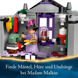 LEGO Harry Potter Costumes d'Ollivander et de Madame Malkin, Les Terres du Chemin de Traverse, Ensemble de jeu pour enfants, Jouets sorciers, Cadeaux fantastiques pour filles, garçons et fans à partir de 8 ans 76439 Jeux de construction Besuche den LEGO-Store