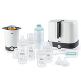 Ensemble tire-lait manuel NUK, Oreiller en silicone souple, 2 biberons parfaitement assortis, 150 ml Accessoires d'alimentation et d'allaitement Bebe Naty Shop Perfect Match Set