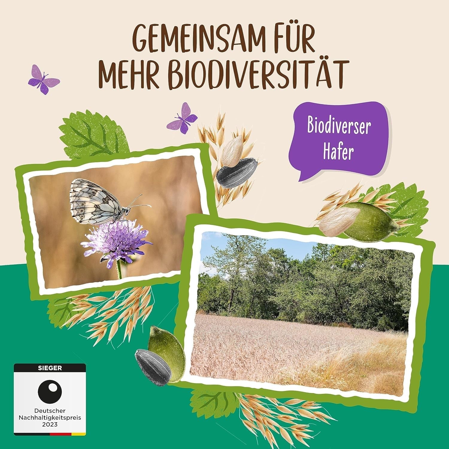 Allos muesli protéiné non sucré | Muesli biologique | Gruau | Céréales pour le petit déjeuner | Vegan (5 x 450g), 1 pièce (paquet de 5)