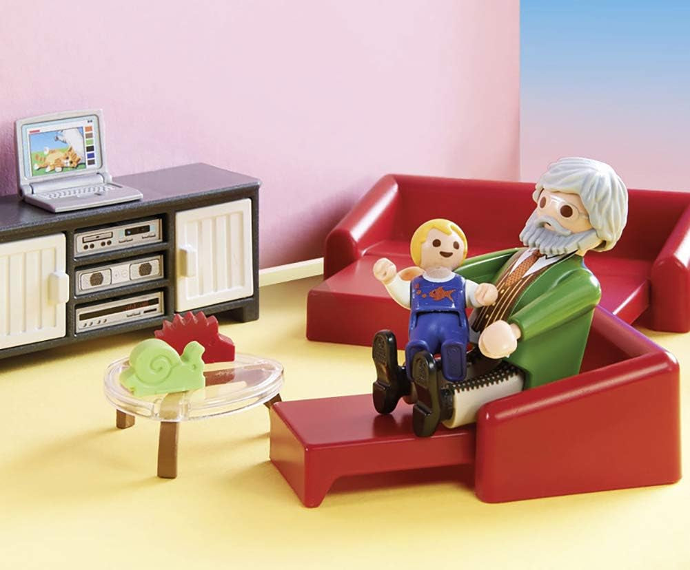 70205 My Big Dollhouse avec cloche fonctionnelle, à partir de 4 ans et 70207 Salon confortable avec maison de poupée à effet de lumière, à partir de 4 ans