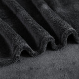 Good Nite Couverture douillette et moelleuse pour lit, canapé, couverture de vie XL, couverture polaire 150 x 200 cm, noire, douce et chaude, couverture moelleuse pour lits et couvertures Good Nite