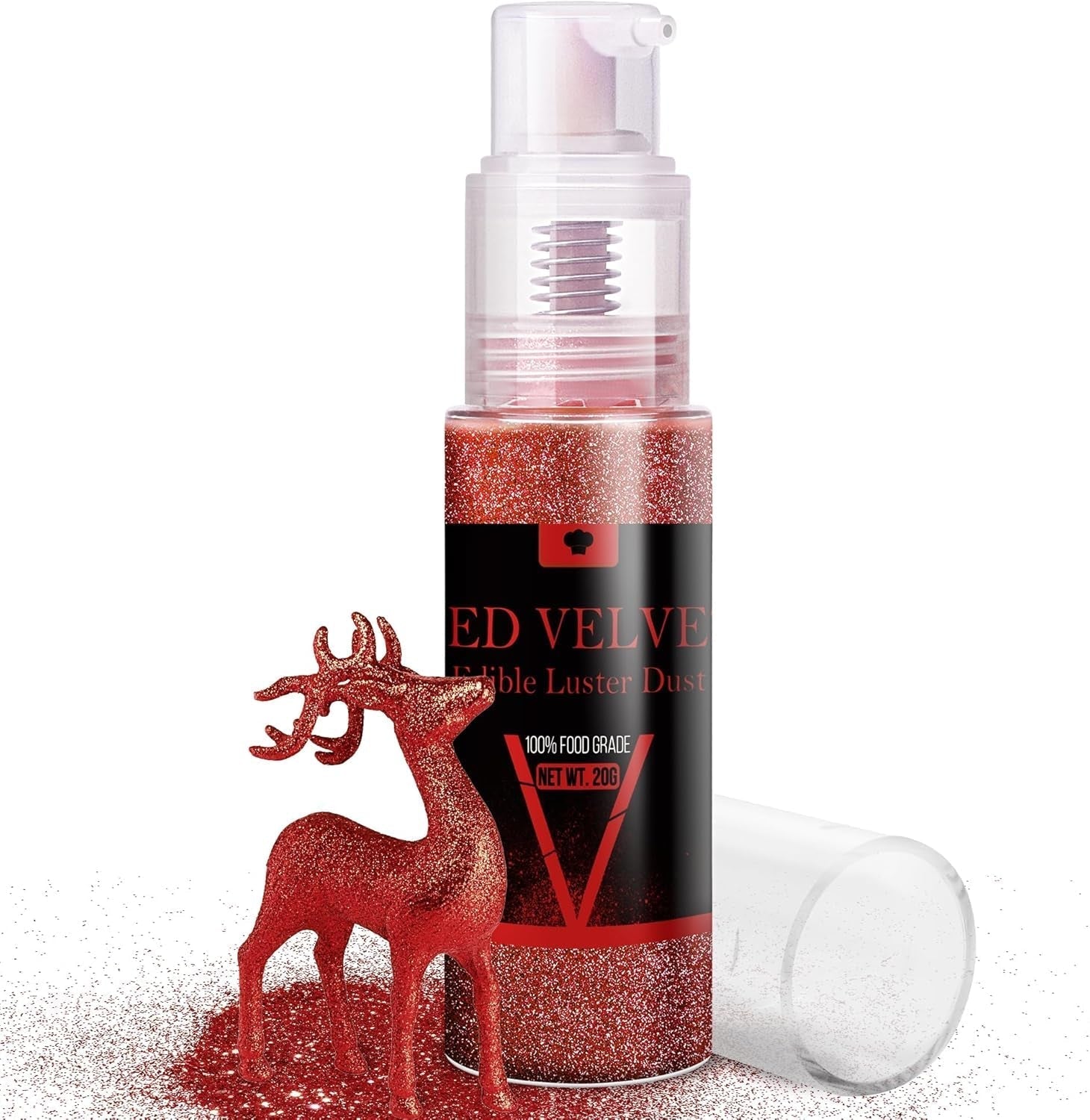 Ensemble de spray à paillettes comestibles – 20 g de poussière de paillettes irisées pour boissons, champagne, gâteaux – Colorant alimentaire métallique comestible pour cocktails, vin, liqueur, pâtisserie, gâteaux