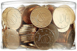 Theobroma Goldgeld Schokoladen Euros, Perdez des Münzen dans Der Dose, 1Er Pack (1 X 1 Kg) Naty Shop Goldgeld