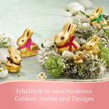 GOLD BUNNY Édition Glamour Chocolat Doré | 100g LAPIN D'OR | Chocolat au lait de qualité supérieure Lapin de Pâques | Chocolat de Pâques | Cadeau de chocolat | Lapin au chocolat | Lapin de Pâques