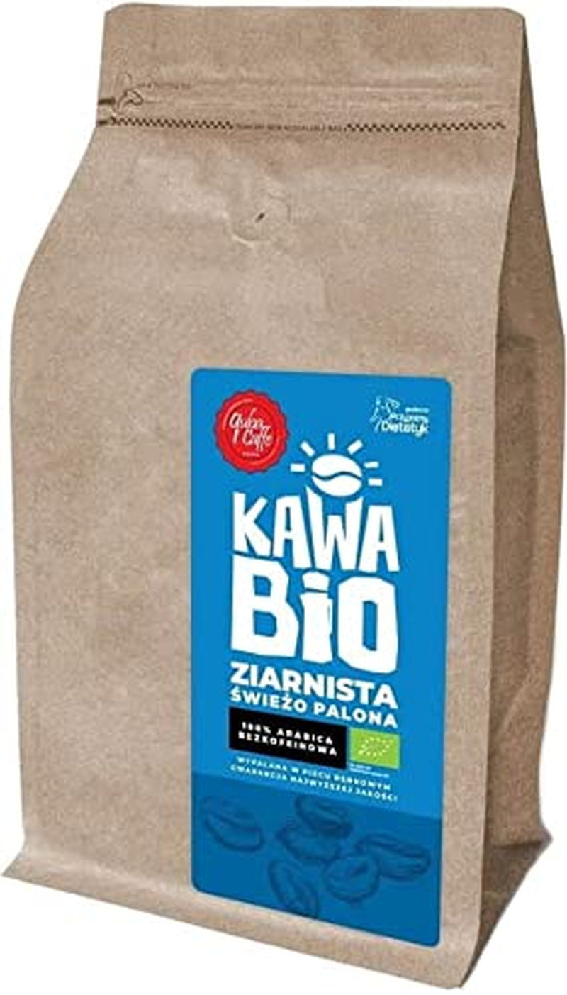 CAFÉ ARABE DÉCAFÉINISÉ BIOLOGIQUE EN GRAINS 250 g - QUBA CAFFE