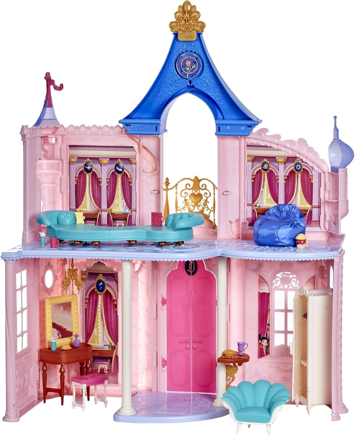 Disney Princess Castle Comfy Squad Maison de poupée avec 6 meubles et 16 accessoires Jouet pour filles de 5 ans Maisons de poupée Naty Shop Titre par défaut