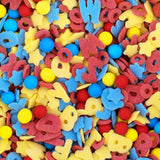 Günthart, 8 figurines en sucre pour la rentrée scolaire et les lettres, 115 grammes Sprinkles Naty Shop