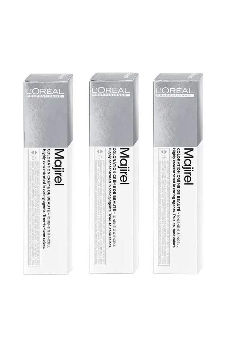 3x Loreal Majirel 7.0 Coloration intensive pour cheveux blond moyen - 50ml Teinture capillaire Naty Shop Titre par défaut