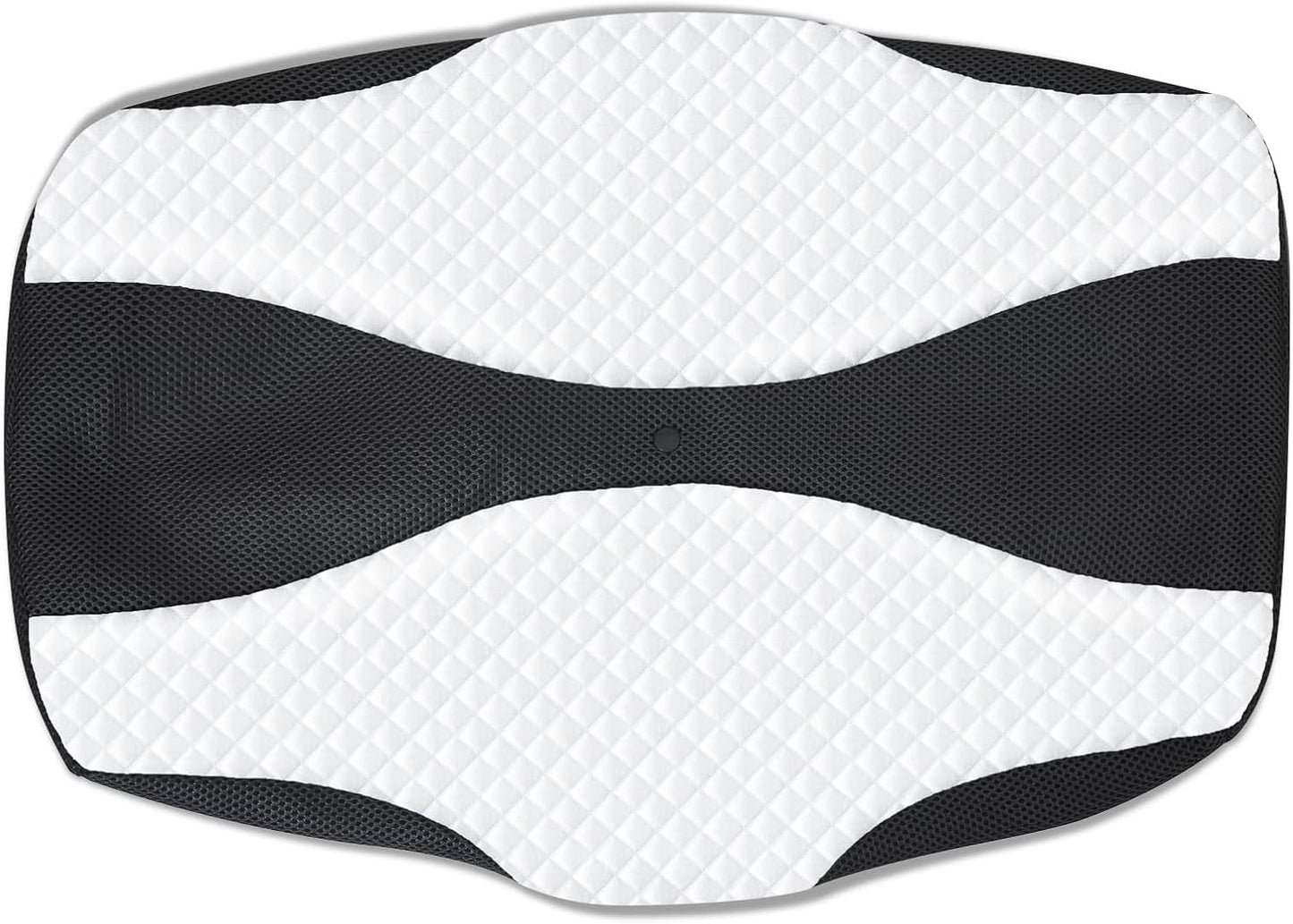 SAHEYER Oreiller Orthopédique Oreiller de Soutien du Cou Oreiller de Tête Oreiller Ergonomique Oreiller Cervical Oreiller pour Dormeur Latéral 60 X 40 X 13/11 cm Oreiller en Mousse à Mémoire pour Dormeur Latéral Dos Ventre Oreillers Cervicaux Orthopédiques Naty Shop Housse d'oreiller Noire