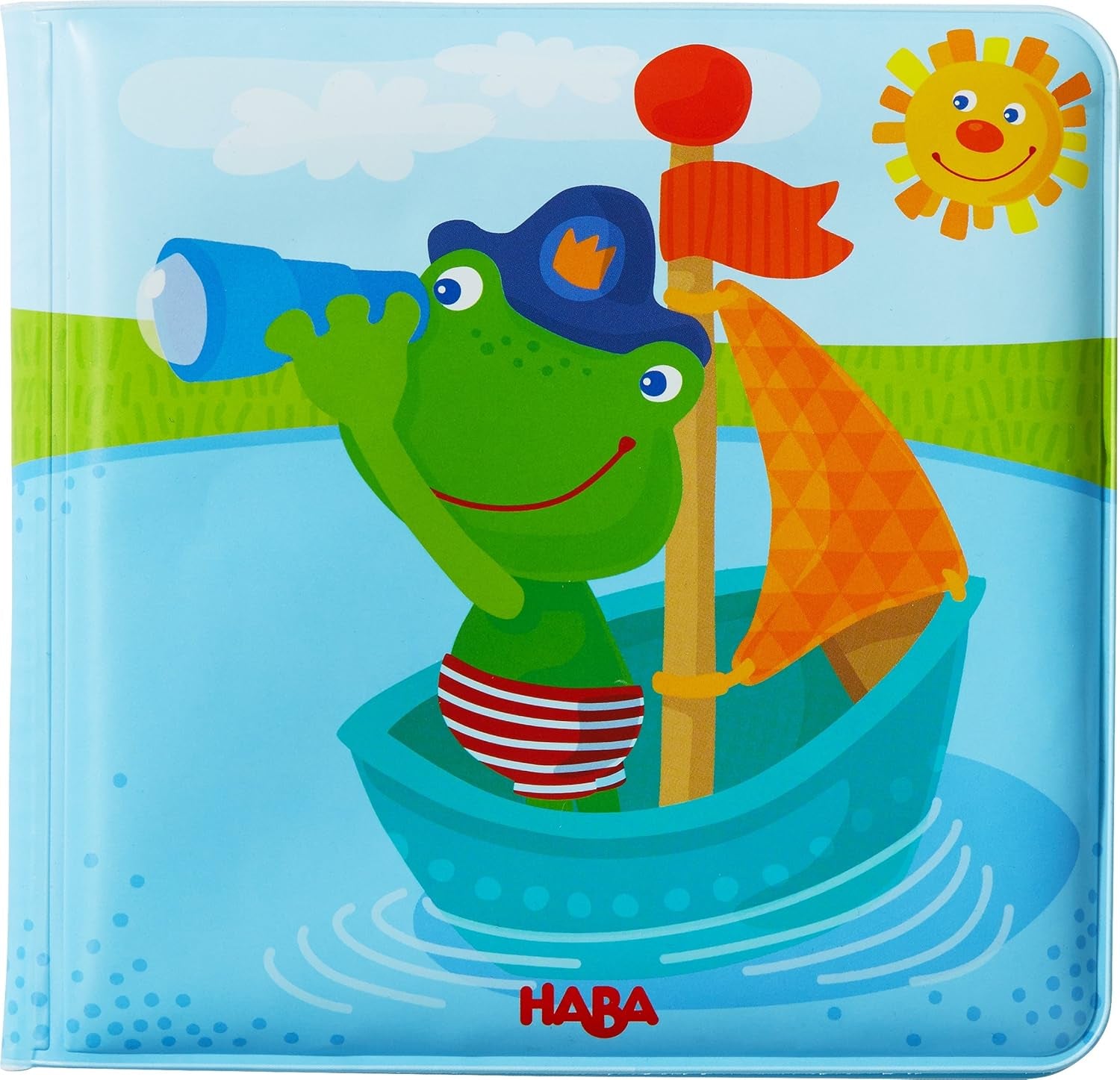 HABA 302634 Livre de bain Captain Frog 2, jouet pour tout-petits Jouets pour bébés Naty Shop