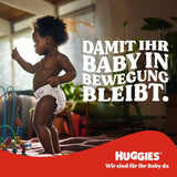 Couches pour bébé Huggies Little Movers, motif Disney, taille 4, 150 pièces (3 x 50), boîte mensuelle