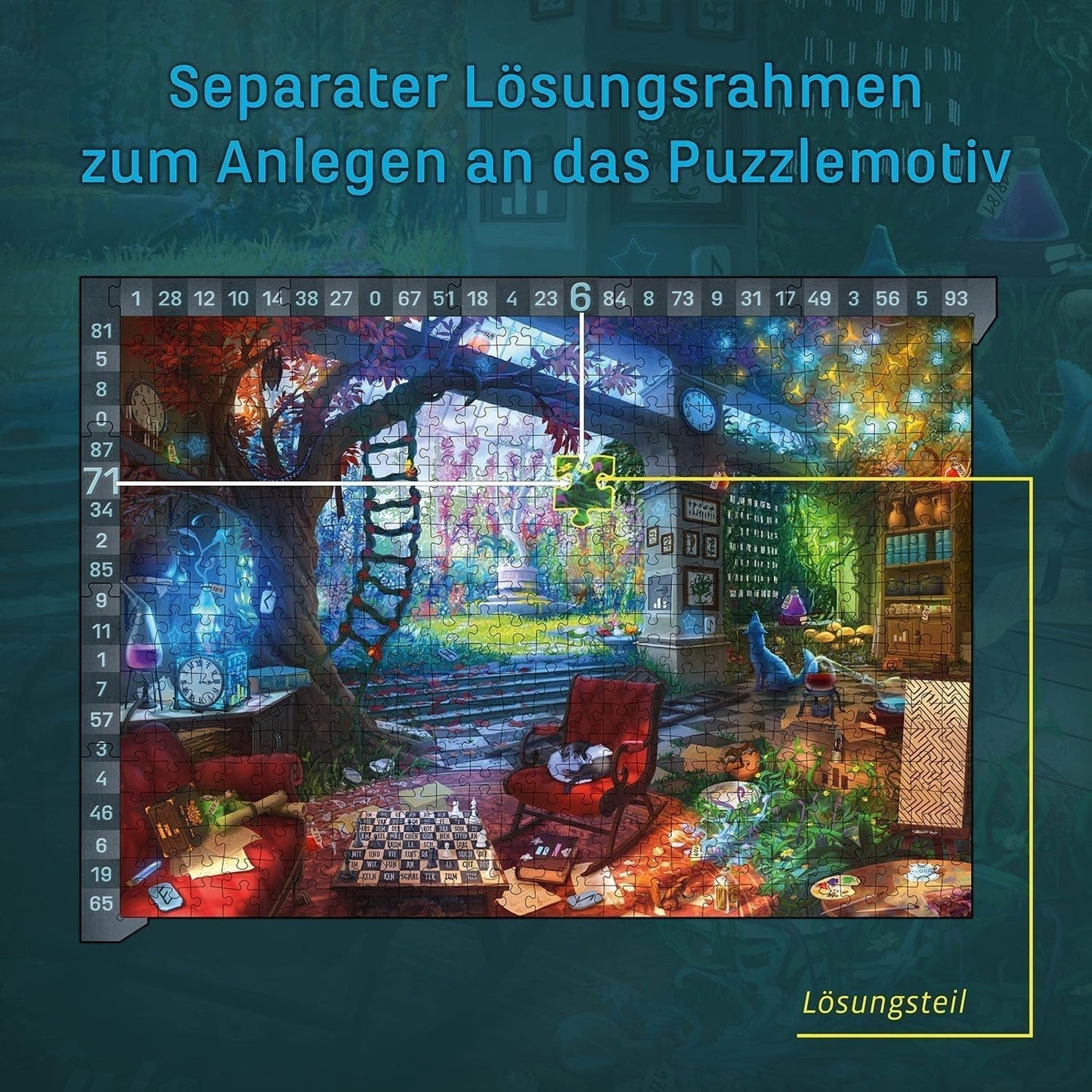 KOSMOS 683979 EXIT® Puzzle : The Hidden Studio Puzzle de 500 pièces pour adultes et enfants 10+ Puzzle de salle d'évasion pour débutants Puzzle Naty Shop