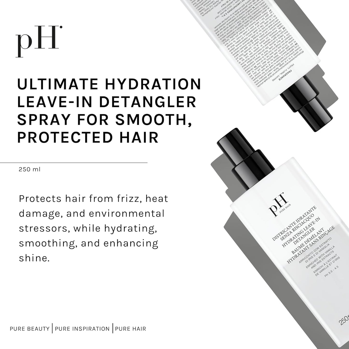 Produits démêlants cheveux sans rinçage au pH hydratant 250 ml Produits démêlants cheveux Naty Shop