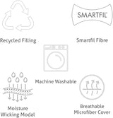 Couette respirante, 9 + 4,5 tog, toutes saisons, refroidissement et évacuation de l'humidité, contrôle de la température, lavable en machine, lit simple Naty Shop Quilts & Quilts
