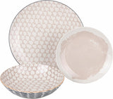 Soho Ensemble de 18 pièces en porcelaine, 6 places assises