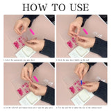 24 pièces presse longue sur les ongles cercueil ongles artificiels fleur de papillon ongles adhésifs blanc marron ensemble d'ongles en acrylique conseils d'ongles femmes printemps été accessoires pour ongles